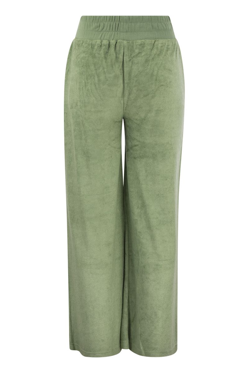 Chenille palazzo trousers - VOGUERINI