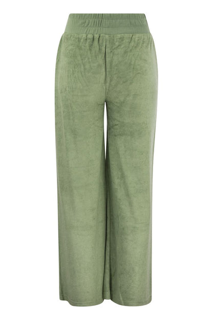 Chenille palazzo trousers - VOGUERINI