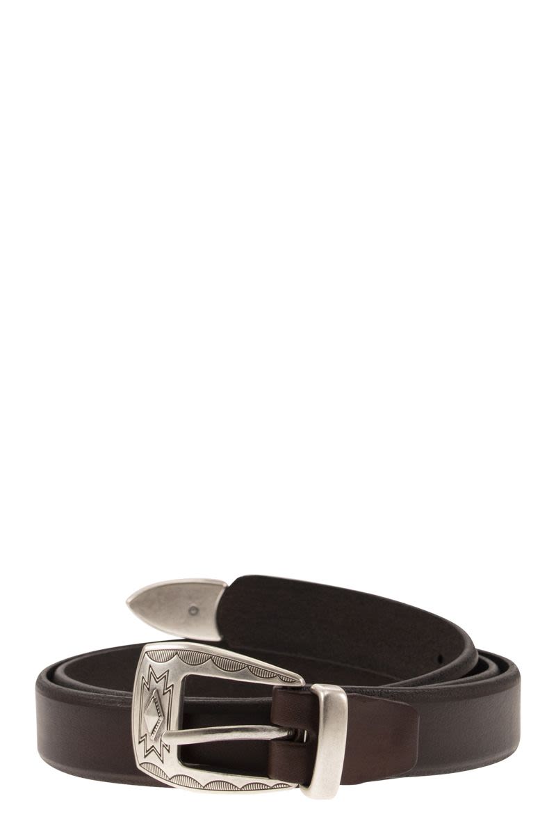 Dark brown belt - VOGUERINI