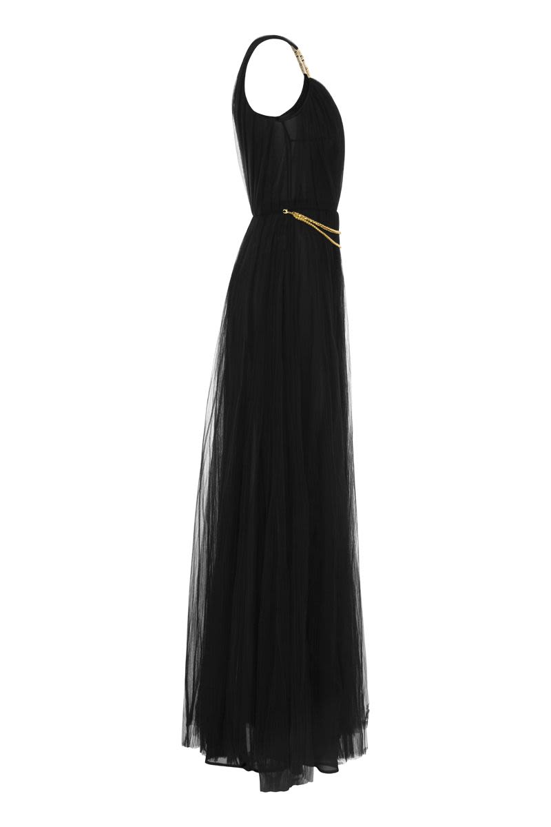 One-shoulder tulle red carpet dress - VOGUERINI