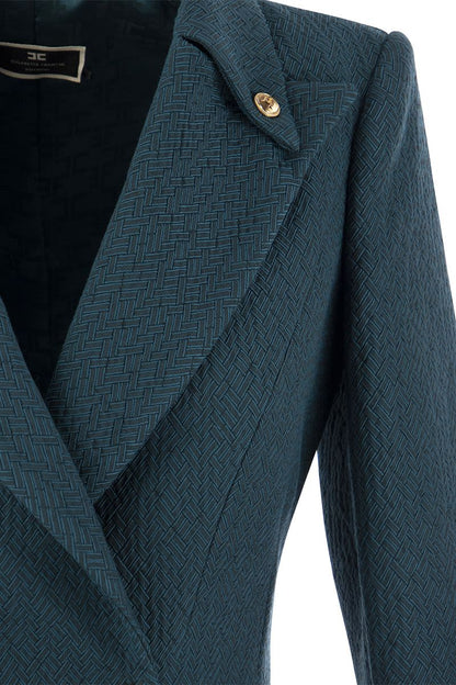 Robe-manteau in textured fabric - VOGUERINI