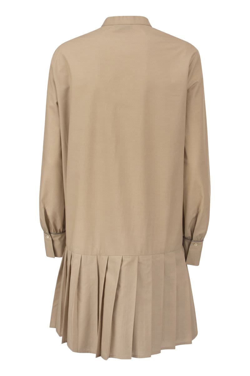 Wool and cotton poplin dress - VOGUERINI