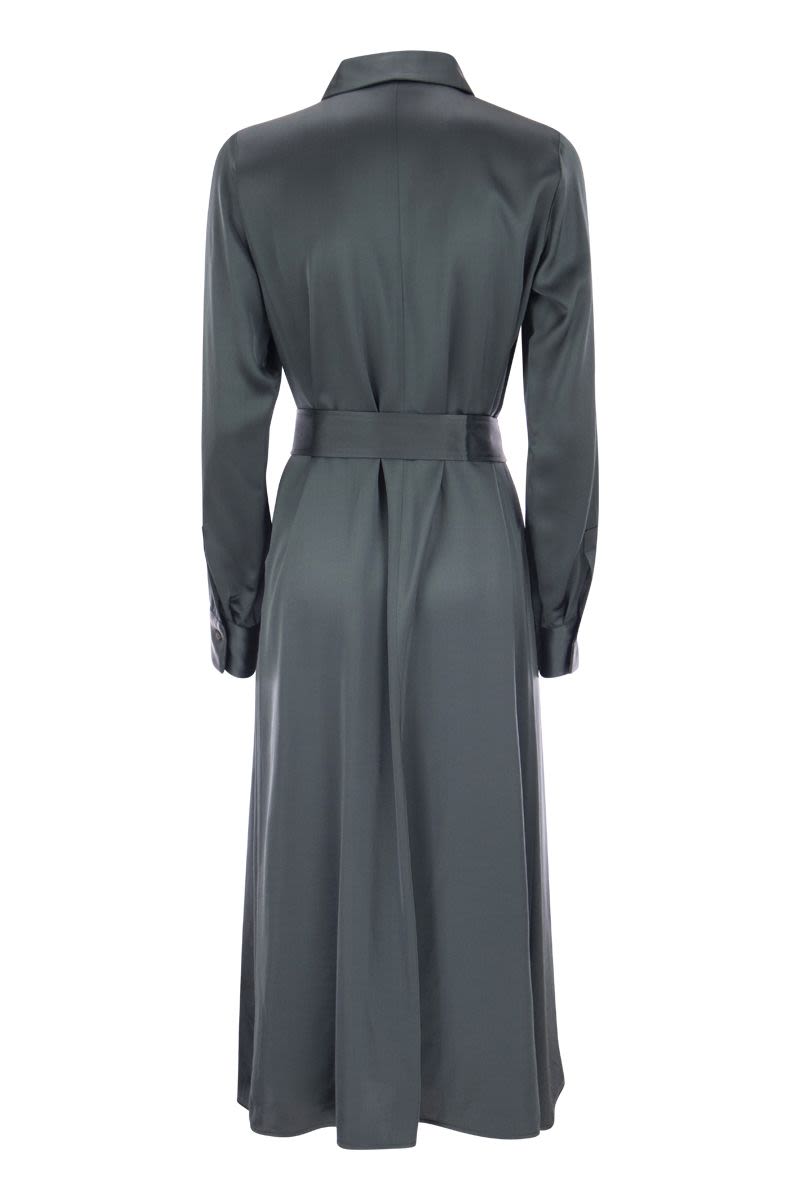 Satin midi dress - VOGUERINI