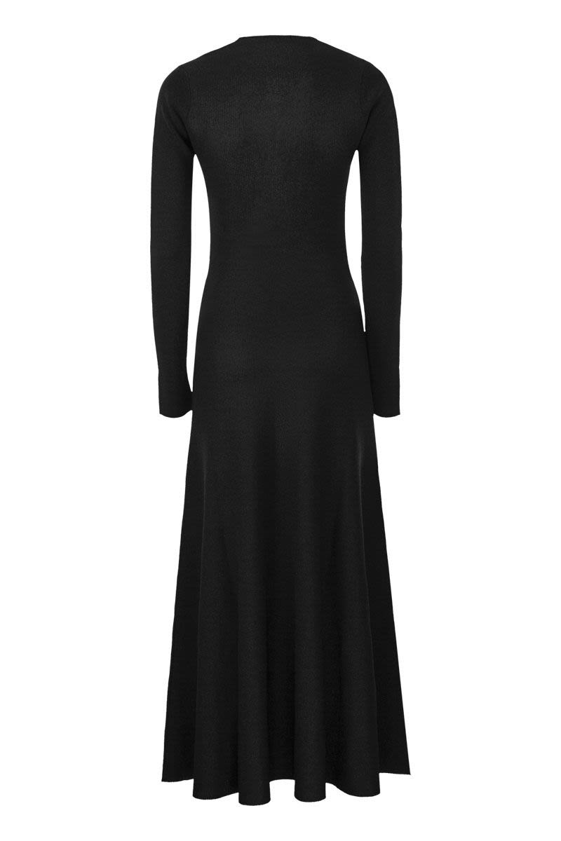 Long viscose lurex dress - VOGUERINI