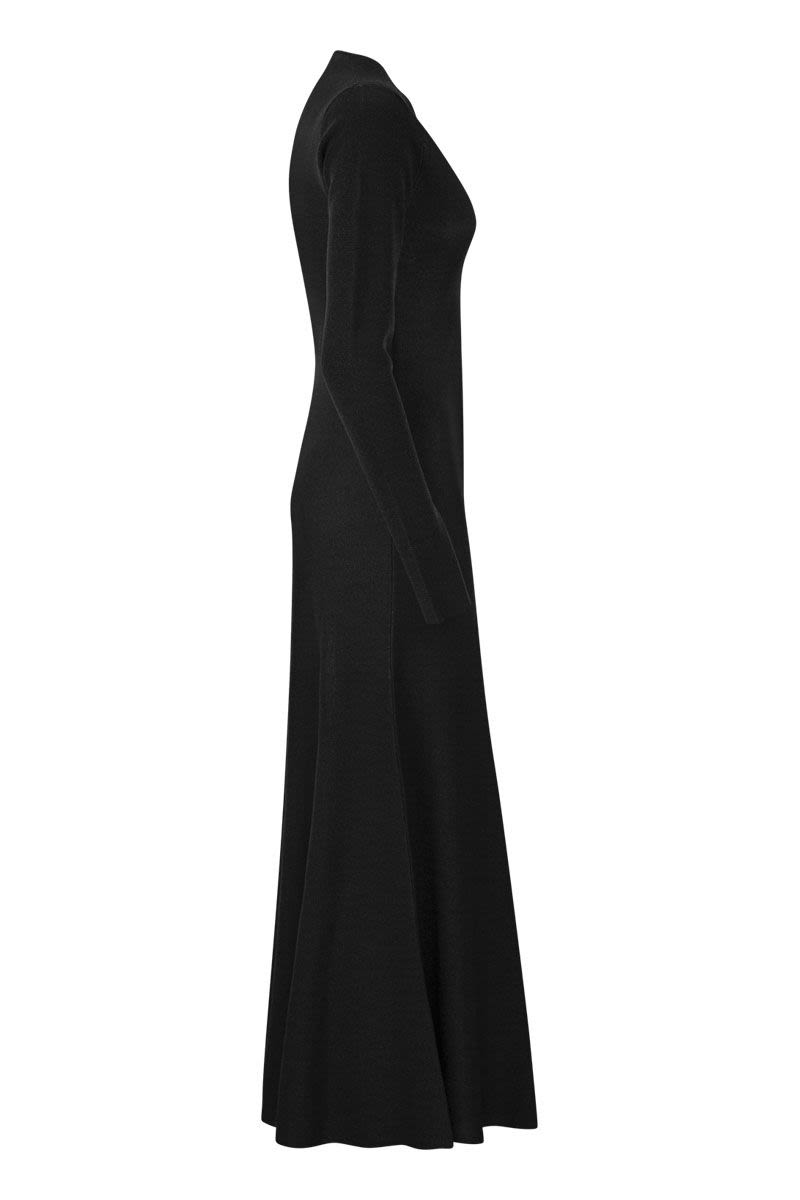 Long viscose lurex dress - VOGUERINI