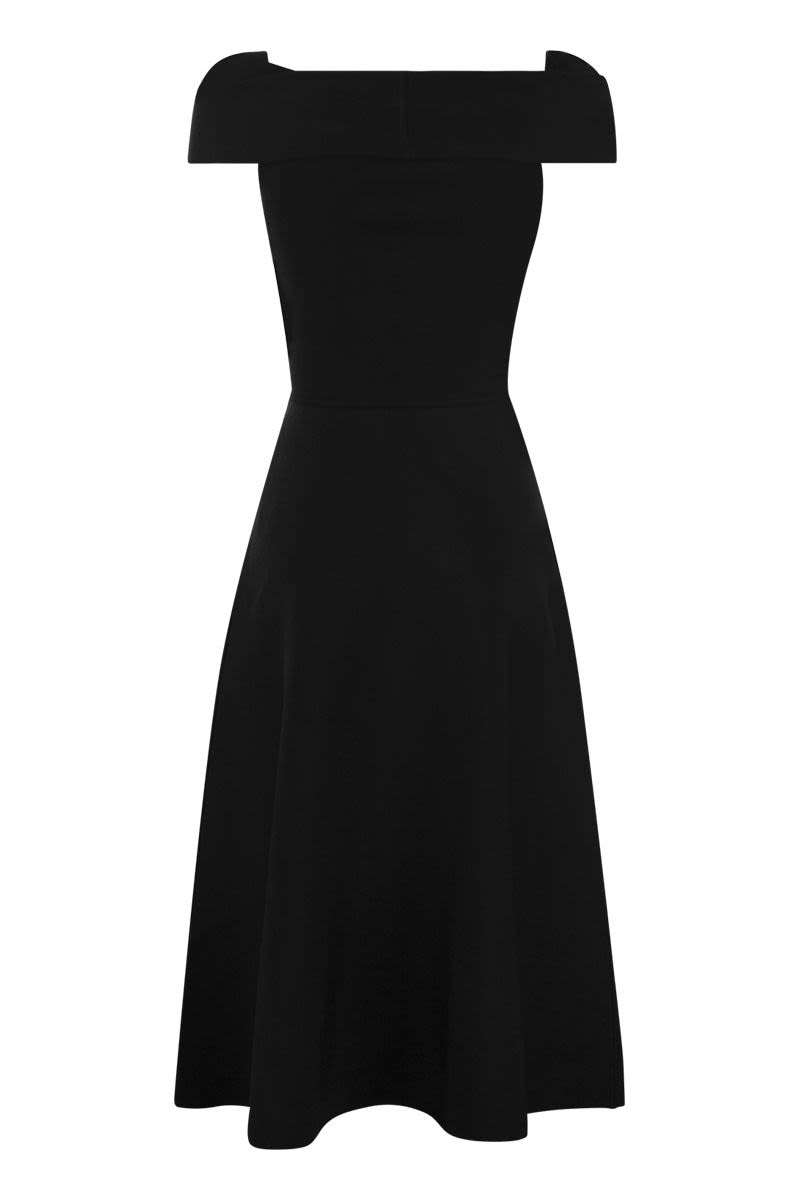 Midi dress with straight neckline - VOGUERINI