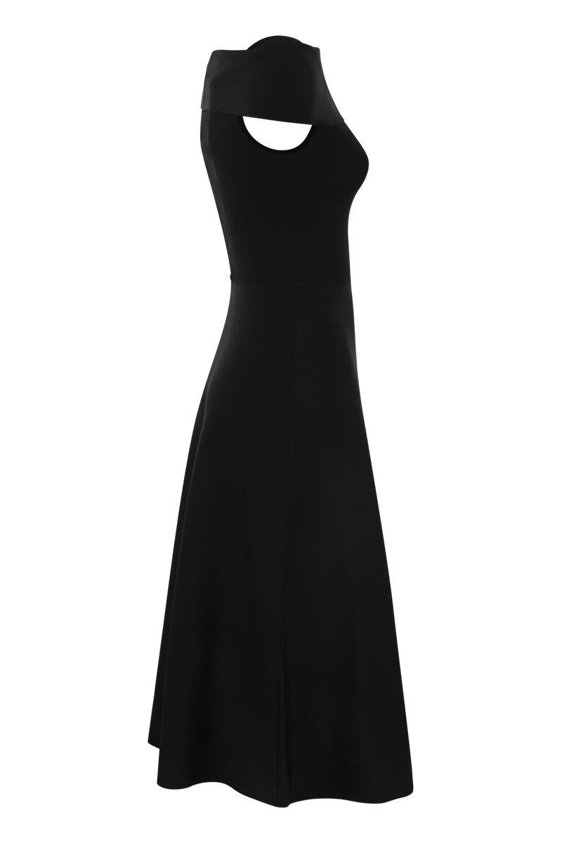 Midi dress with straight neckline - VOGUERINI