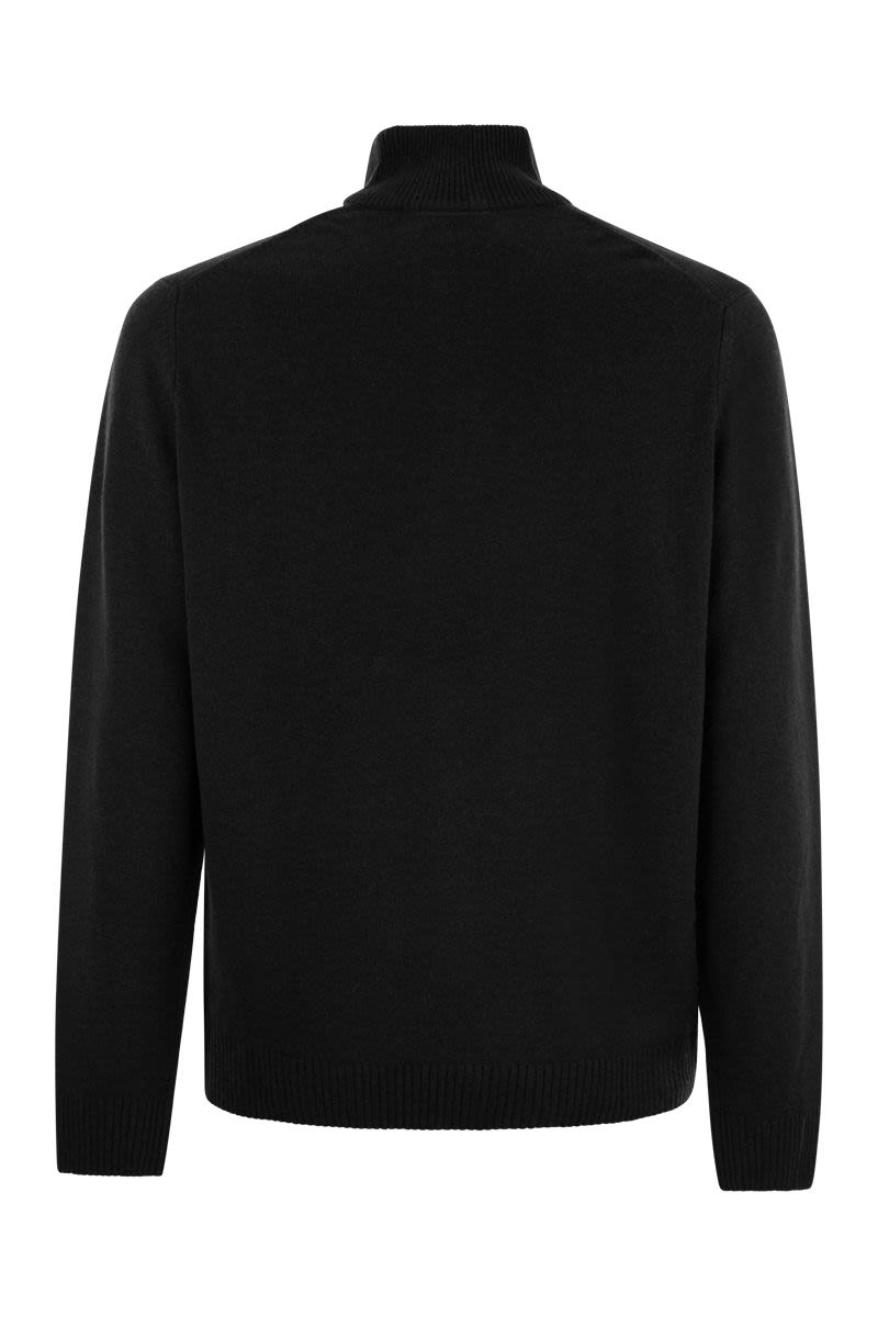 Wool pullover with high neck - VOGUERINI