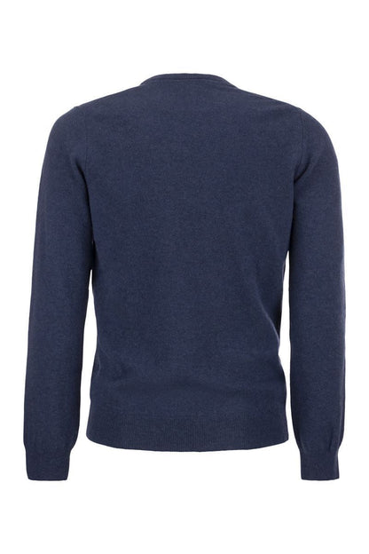 Crew-neck pullover in wool blend - VOGUERINI