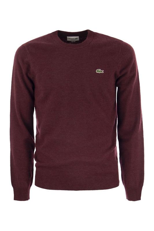 Crew-neck pullover in wool blend - VOGUERINI