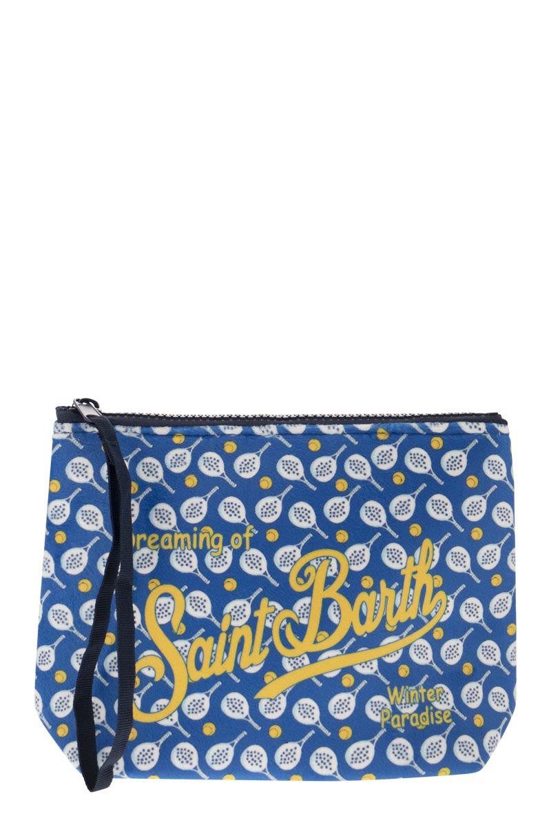 Racquet print clutch bag - VOGUERINI