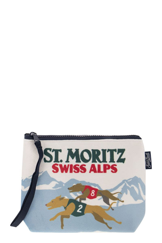 Clutch bag with St.Moritz print - VOGUERINI