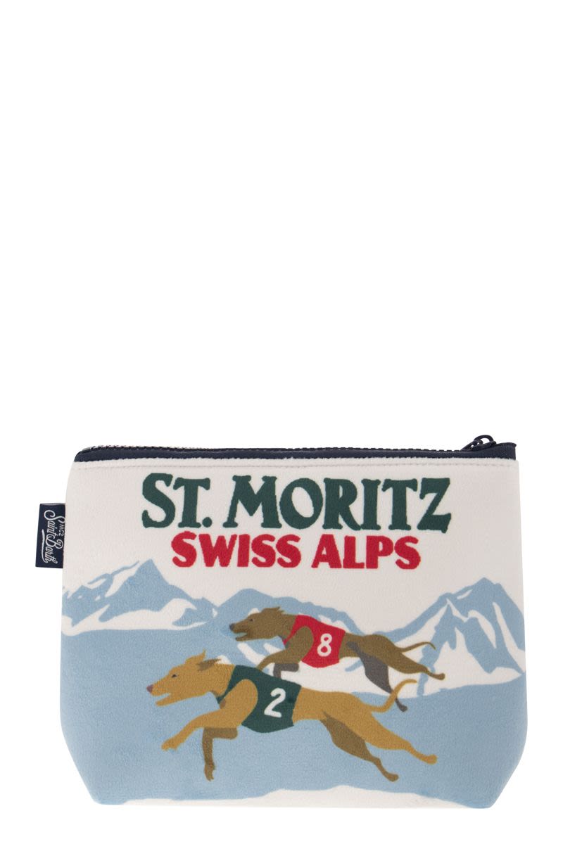 Clutch bag with St.Moritz print - VOGUERINI