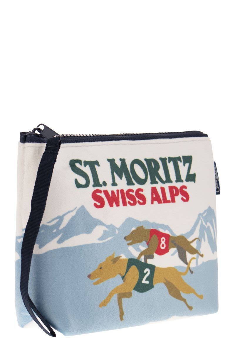 Clutch bag with St.Moritz print - VOGUERINI