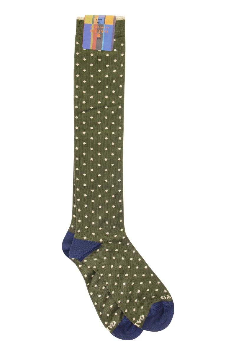 Polka Dot Long Socks - VOGUERINI