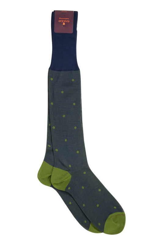 Polka Dot Cotton Long Socks - VOGUERINI