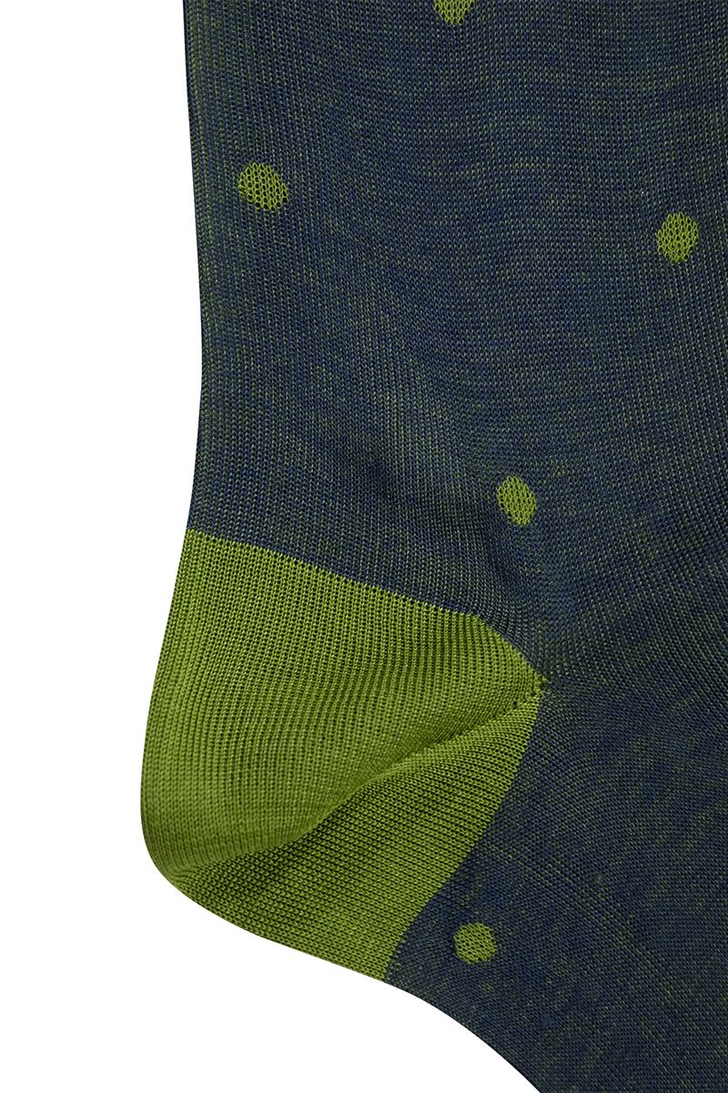 Polka Dot Cotton Long Socks - VOGUERINI