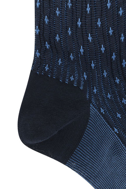 Patterned cotton long socks