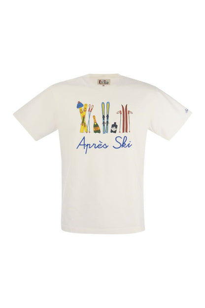 Cotton T-shirt with APRÈS SKI print - VOGUERINI