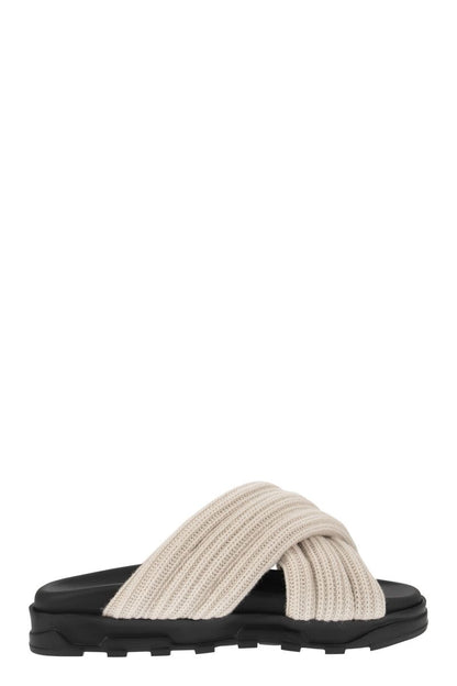 Sandal with merino wool bands - VOGUERINI