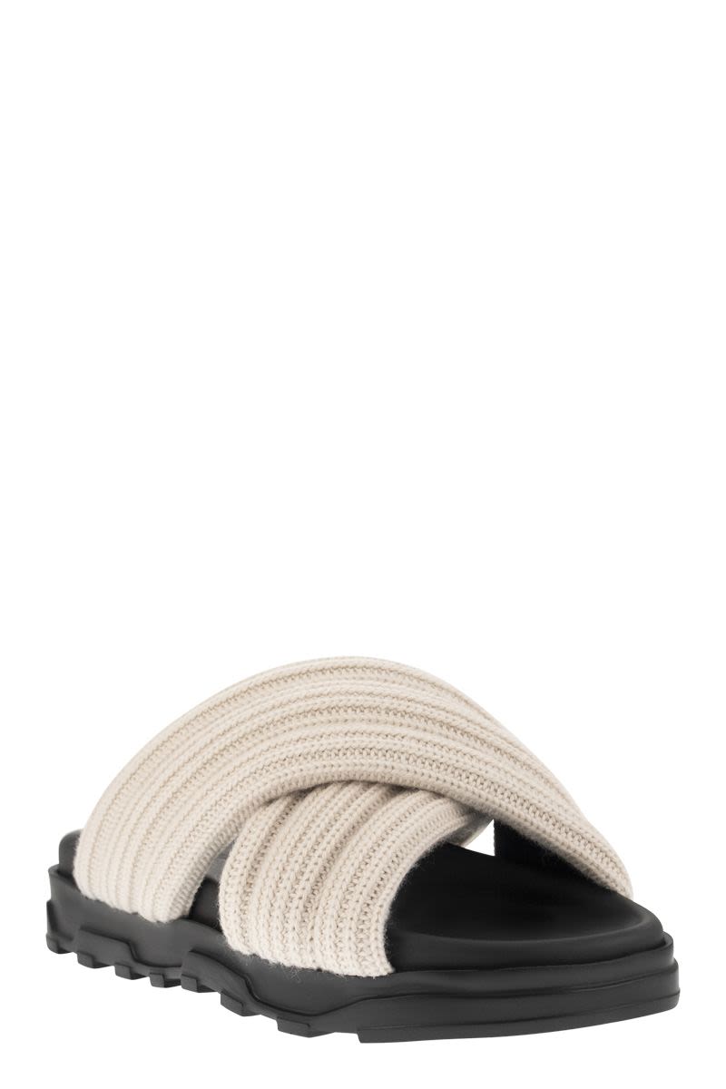 Sandal with merino wool bands - VOGUERINI