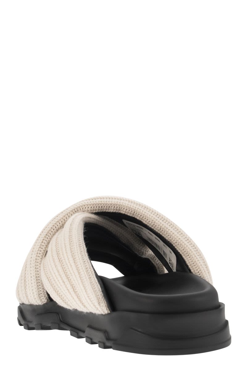 Sandal with merino wool bands - VOGUERINI