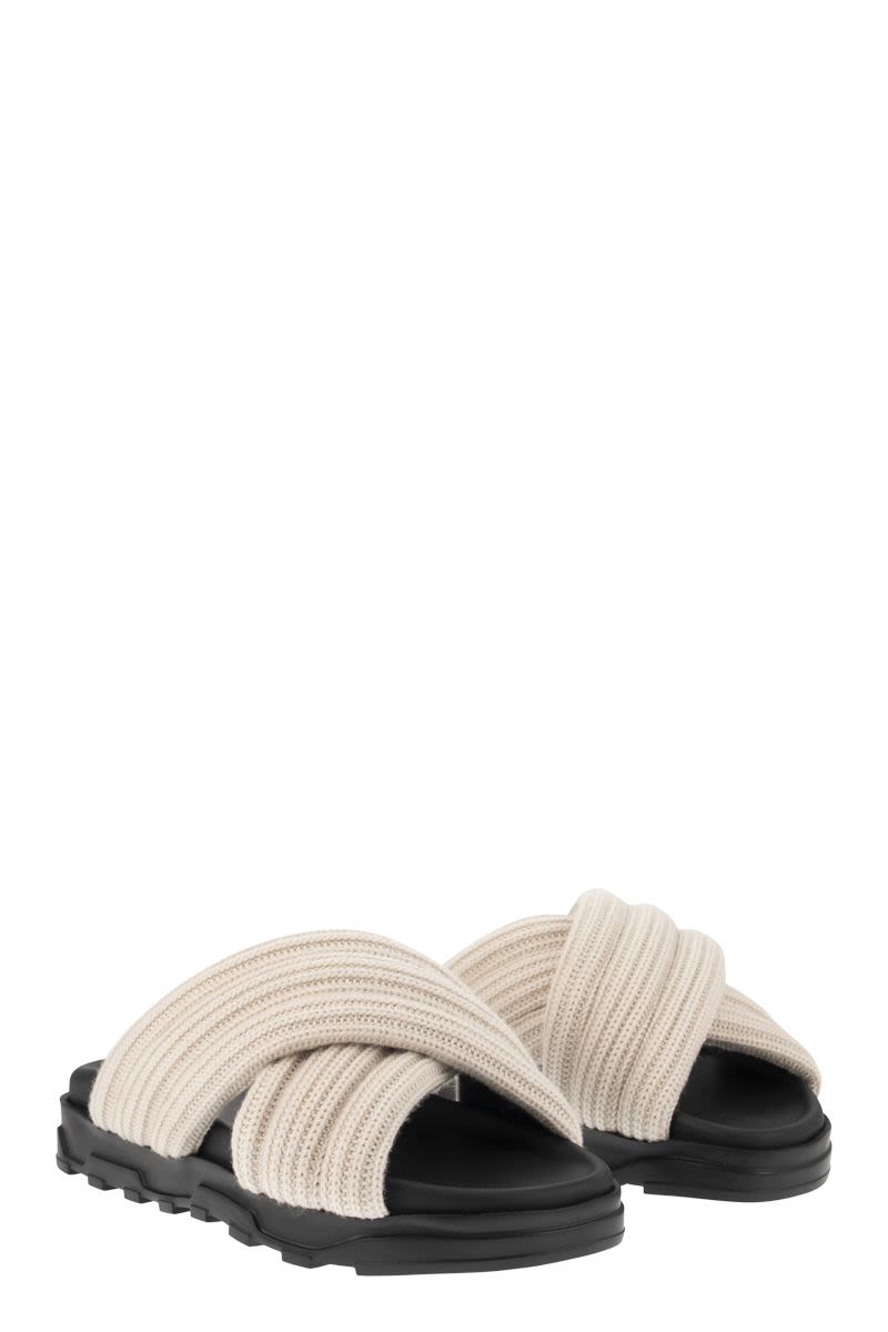 Sandal with merino wool bands - VOGUERINI