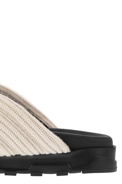 Sandal with merino wool bands - VOGUERINI