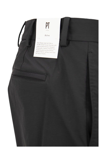 'Epsilon' trousers in technical fabric - VOGUERINI