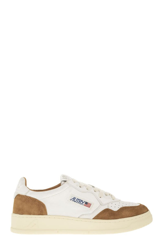 MEDALIST LOW - Sneakers in goatskin and suede - VOGUERINI