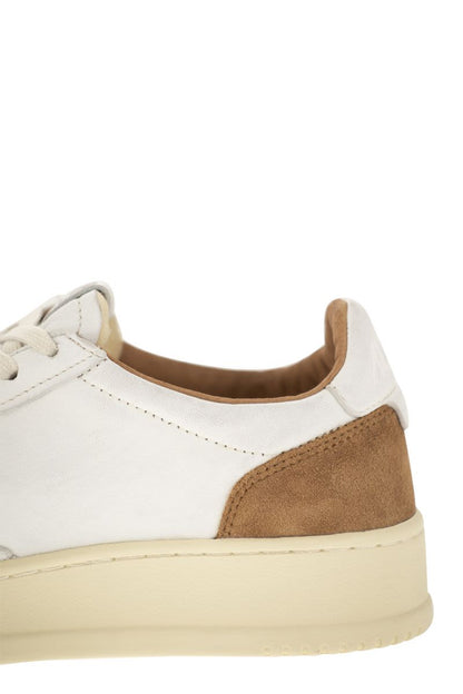 MEDALIST LOW - Sneakers in goatskin and suede - VOGUERINI