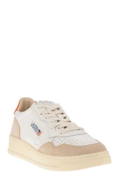 MEDALIST LOW - Leather and Suede Sneakers - VOGUERINI