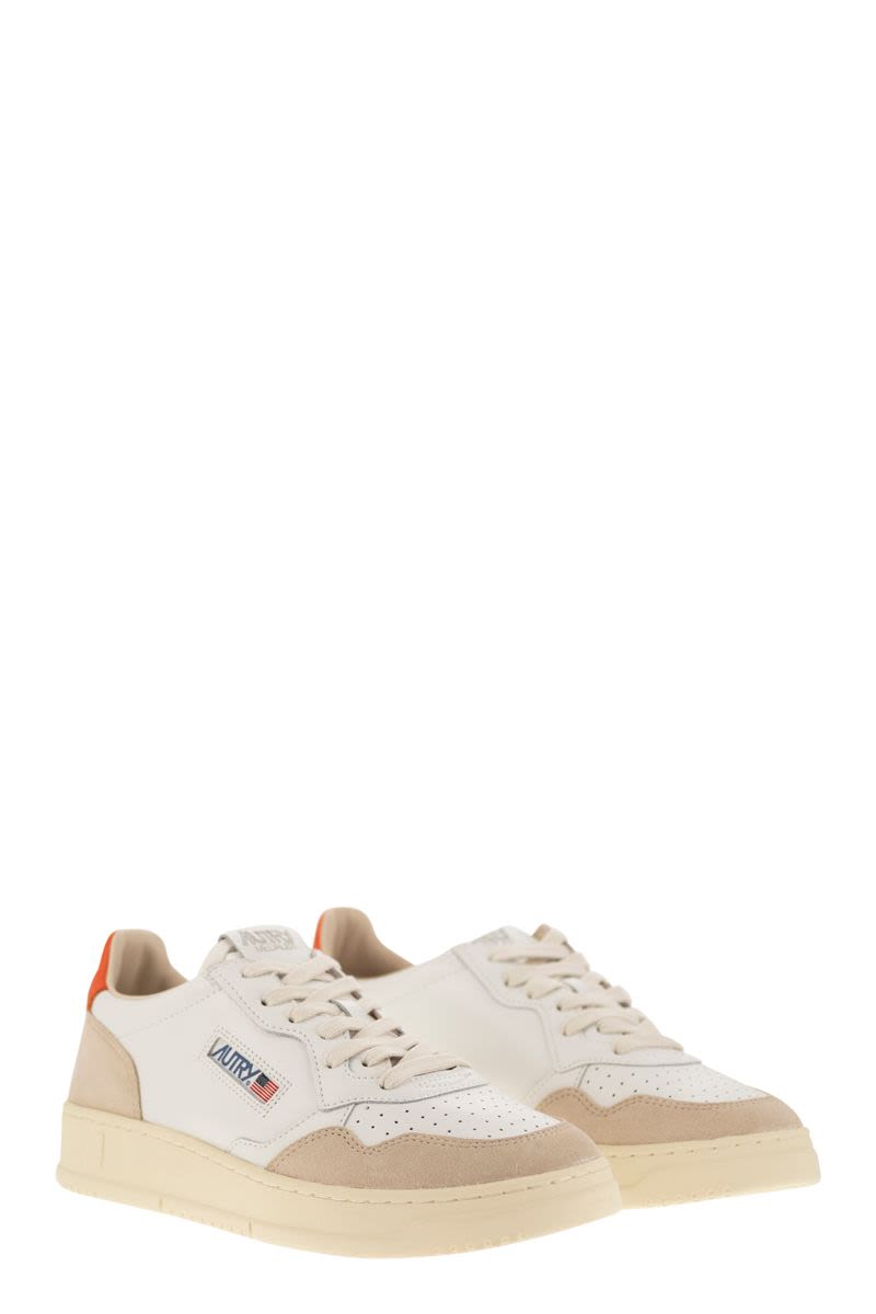 MEDALIST LOW - Leather and Suede Sneakers - VOGUERINI