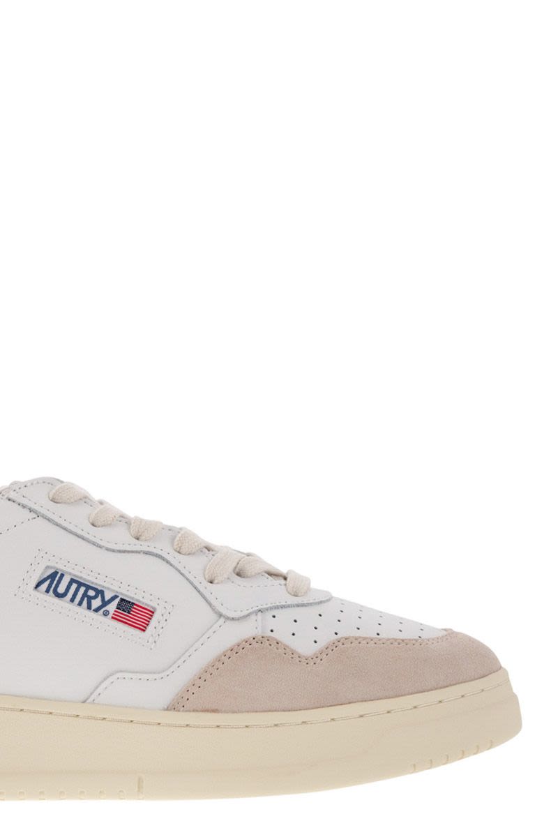 MEDALIST LOW - Leather and Suede Sneakers - VOGUERINI