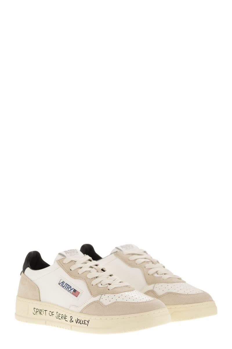 MEDALIST LOW - Leather and Suede Sneakers - VOGUERINI