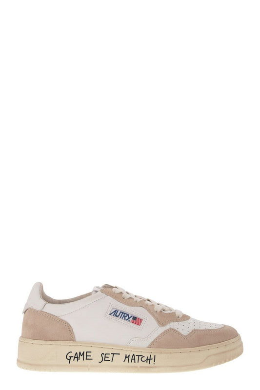 MEDALIST LOW - Leather and Suede Sneakers - VOGUERINI