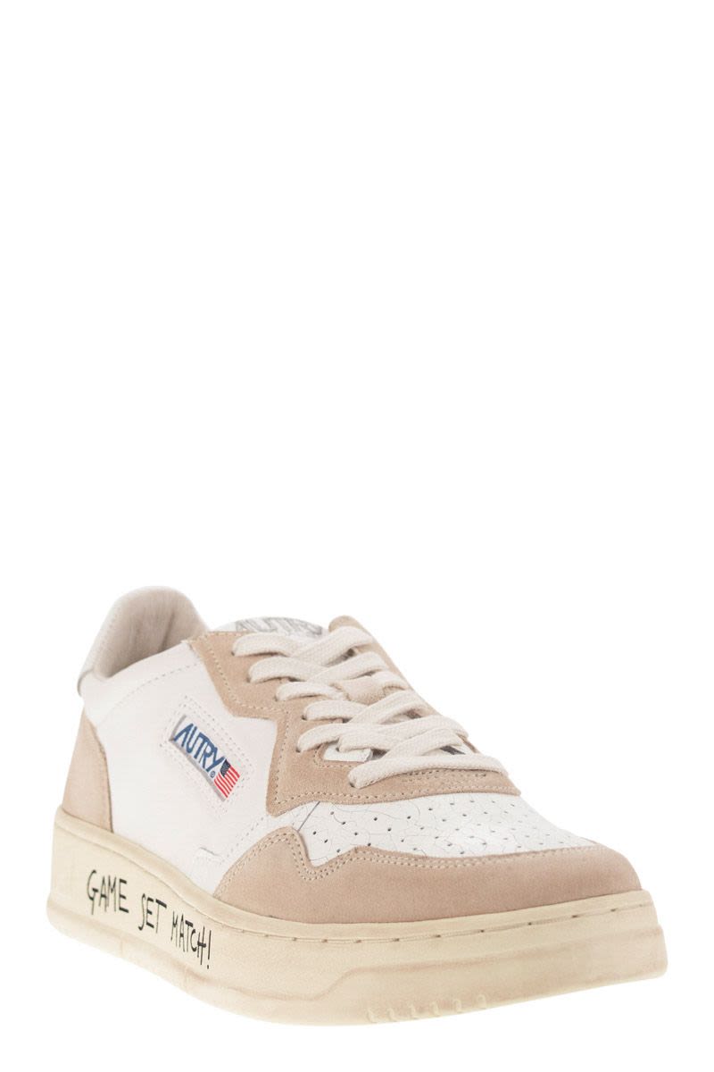 MEDALIST LOW - Leather and Suede Sneakers - VOGUERINI