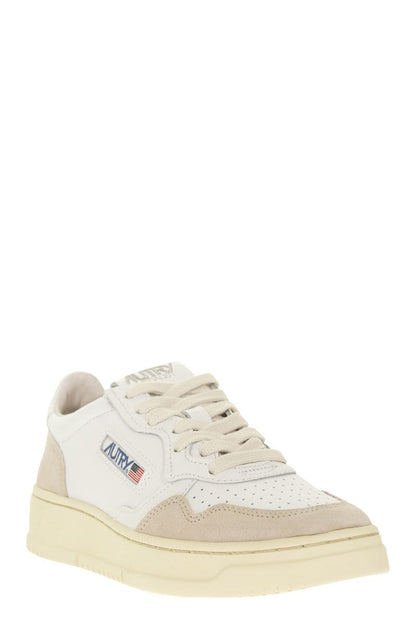 MEDALIST LOW - Leather and Suede Sneakers - VOGUERINI