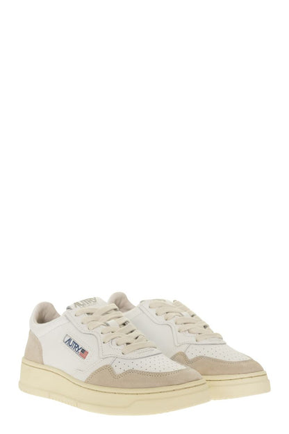 MEDALIST LOW - Leather and Suede Sneakers - VOGUERINI