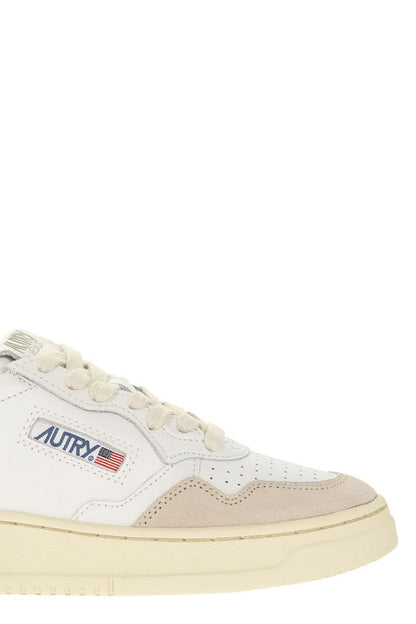 MEDALIST LOW - Leather and Suede Sneakers - VOGUERINI