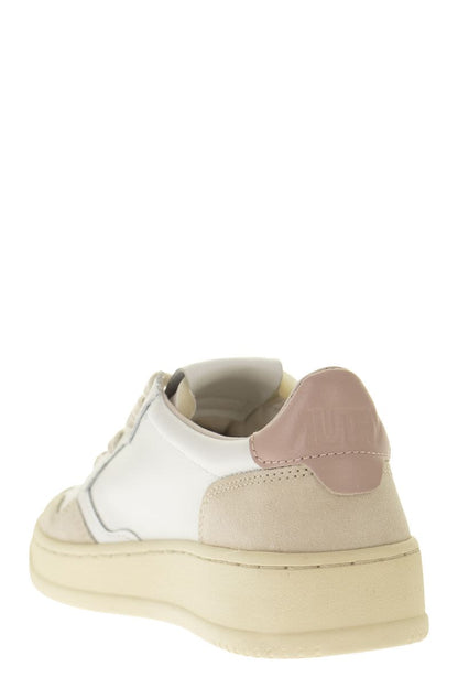 MEDALIST LOW - Leather and Suede Sneakers - VOGUERINI