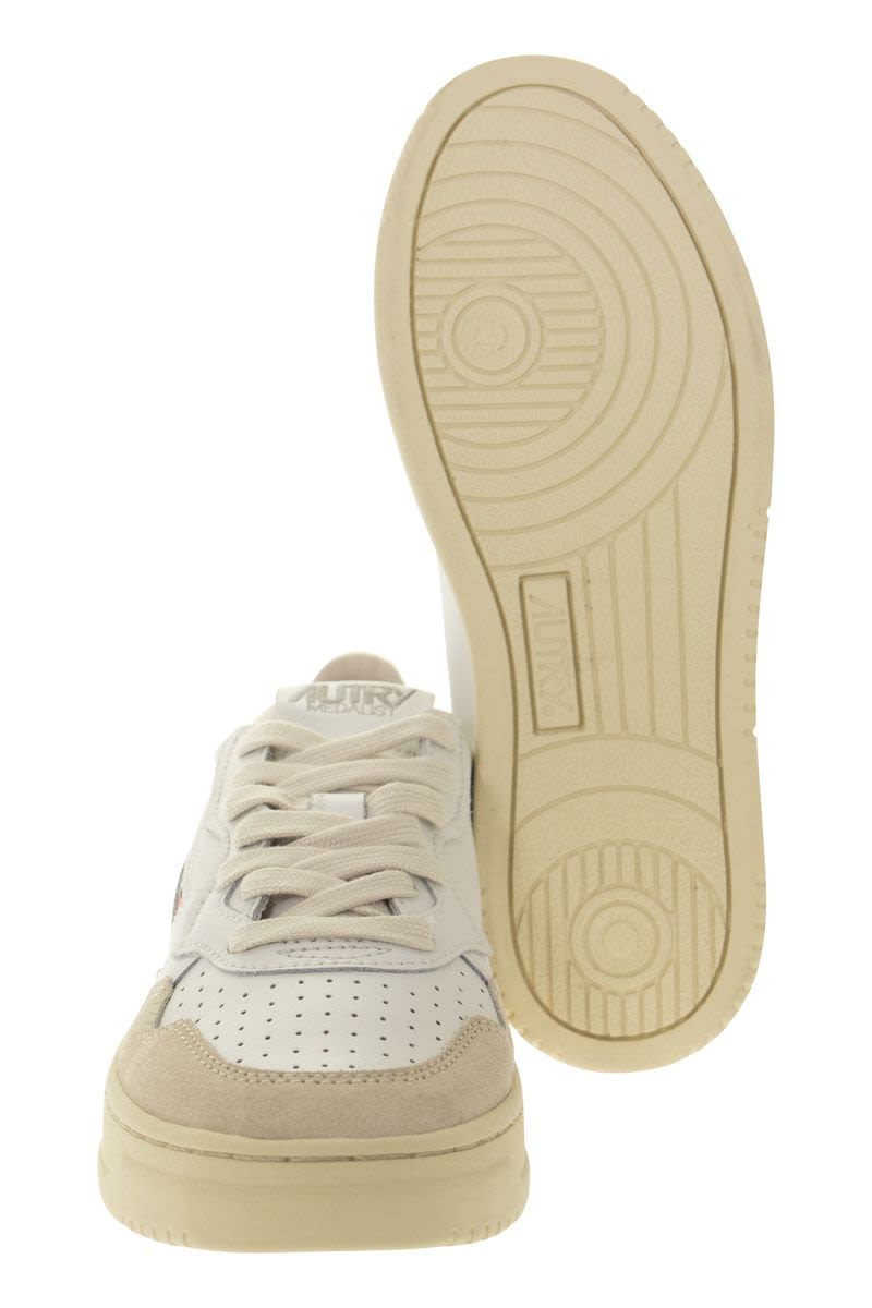 MEDALIST LOW - Leather and Suede Sneakers - VOGUERINI