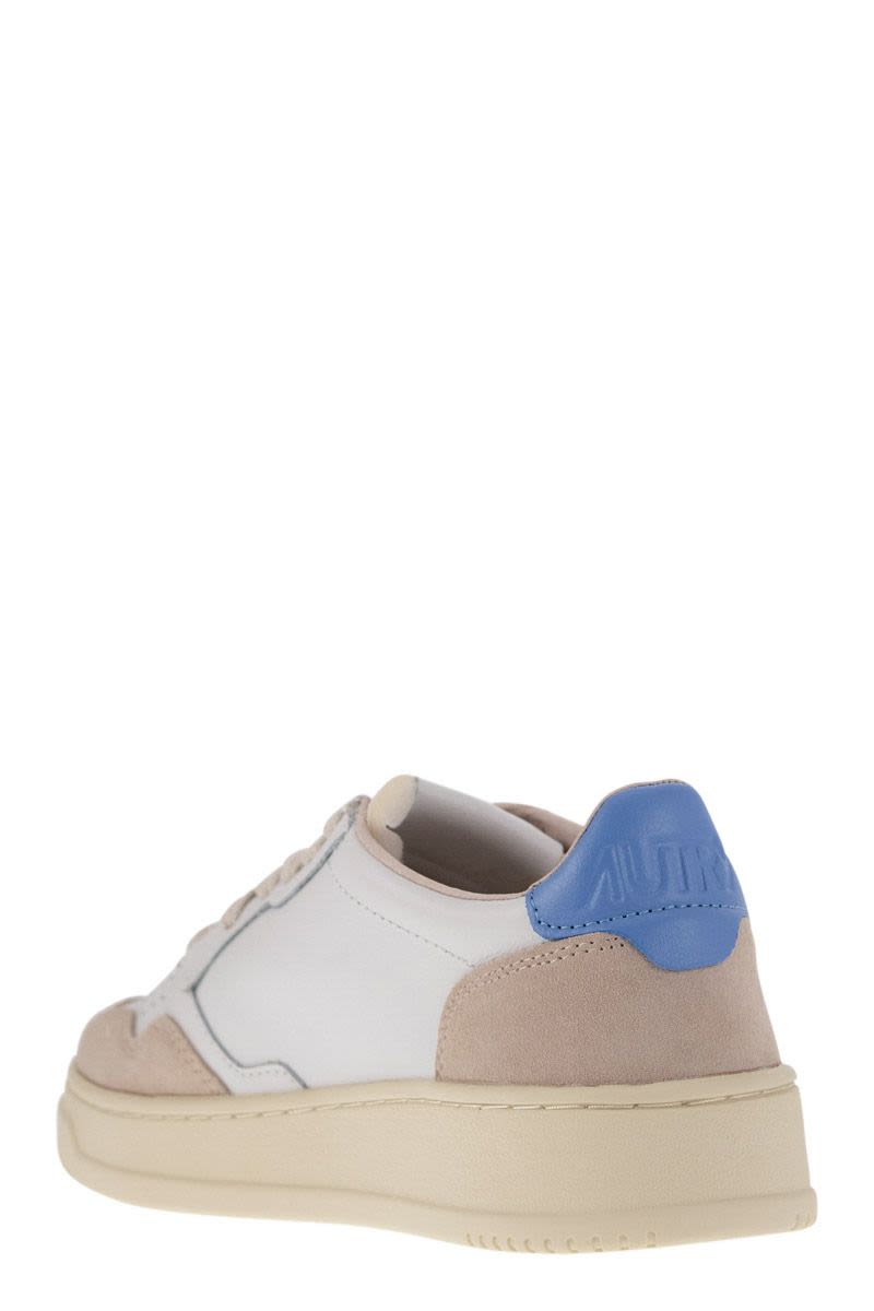 MEDALIST LOW - Leather and Suede Sneakers - VOGUERINI