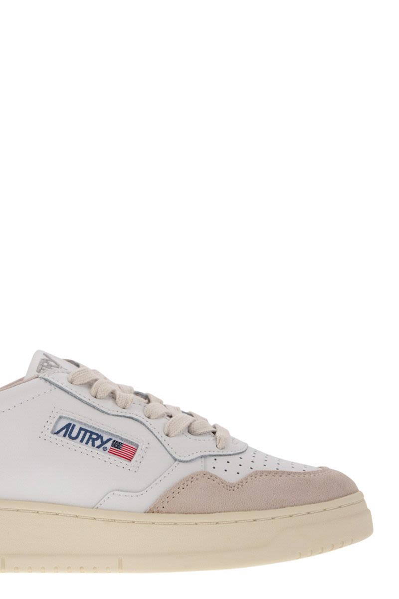 MEDALIST LOW - Leather and Suede Sneakers - VOGUERINI