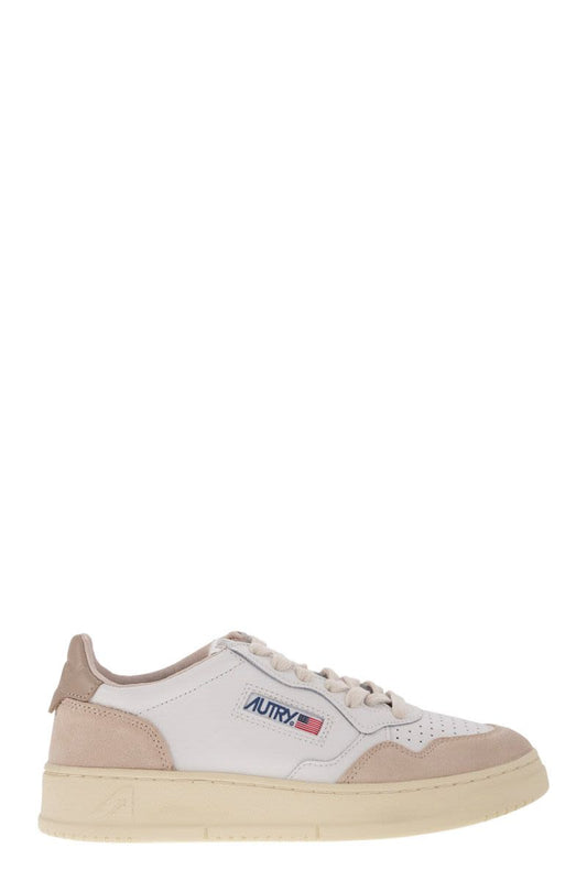 MEDALIST LOW - Leather and Suede Sneakers - VOGUERINI