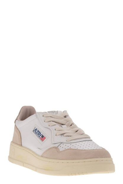 MEDALIST LOW - Leather and Suede Sneakers - VOGUERINI