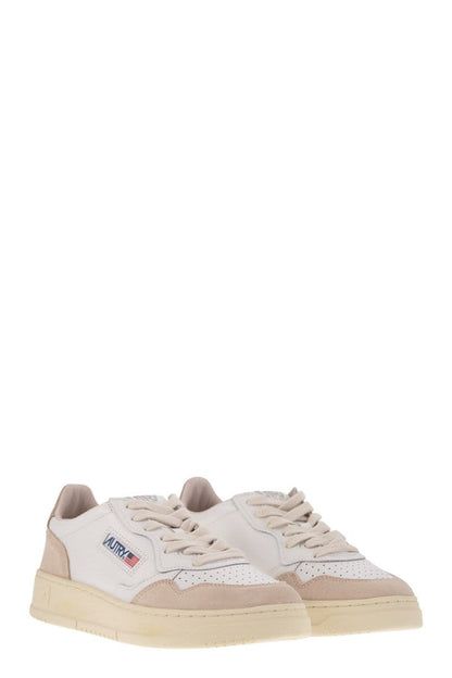 MEDALIST LOW - Leather and Suede Sneakers - VOGUERINI