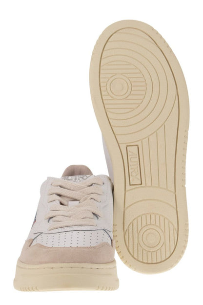 MEDALIST LOW - Leather and Suede Sneakers - VOGUERINI