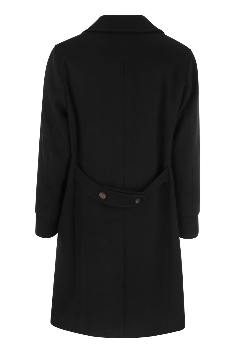 Achille double-breasted wool coat - VOGUERINI