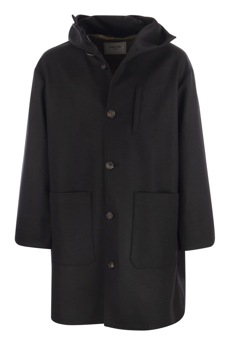 TONIO - Wool and cashmere cape - VOGUERINI